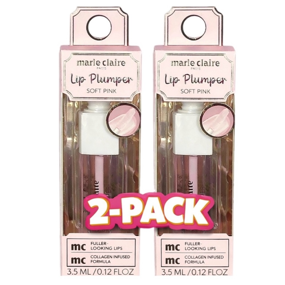 Marie Claire Lip Plumper - 2-Pack Sealed - Soft Pink